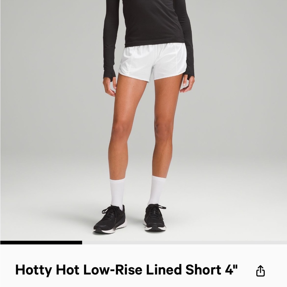 Lululemon Hotty Hot Low-Rise Lined Short 4" 6